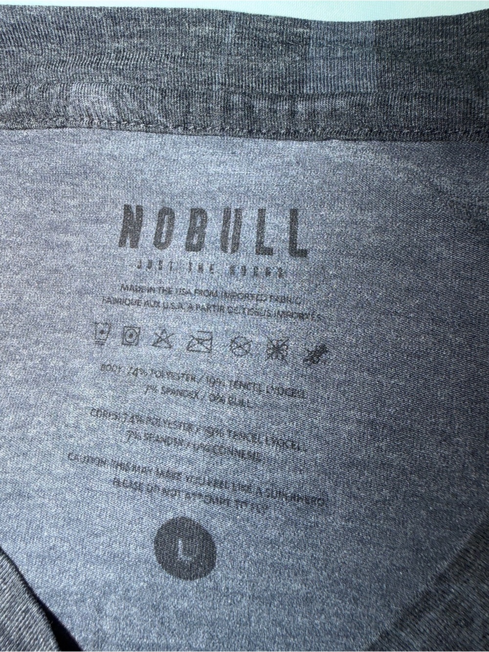 NoBull Women's Ultrasoft Floral Gray Muscle Tank - Picture 2 of 5